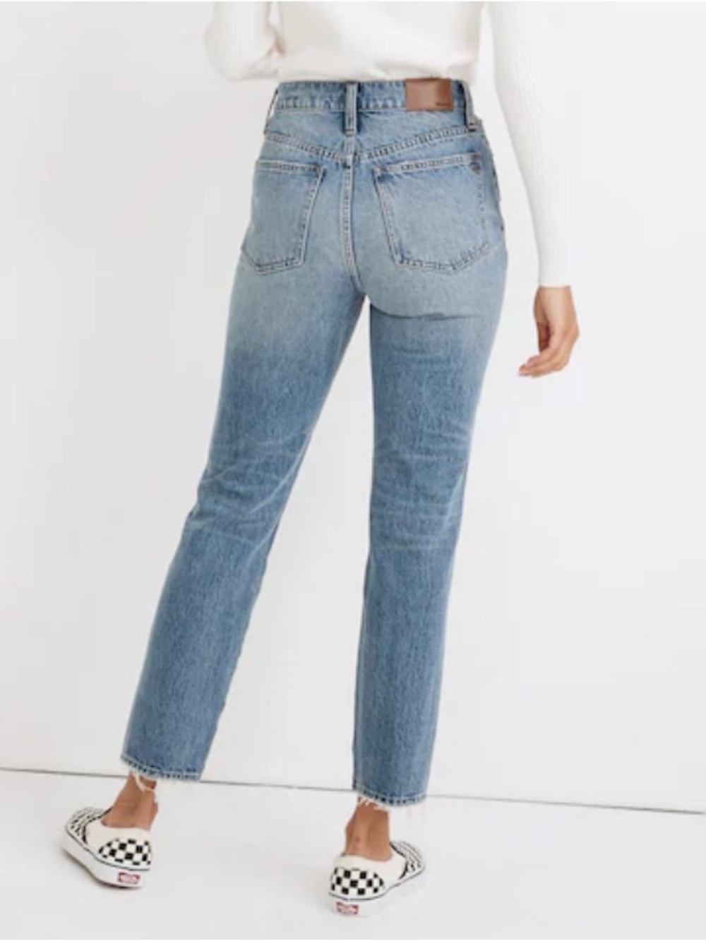Madewell Perfect Vintage Jean in Phillips Wash: Knee-Rips Edition